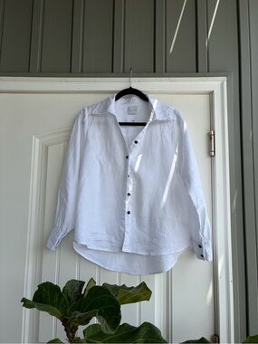 Classic White Button-Down Women's Blouse